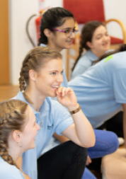 Young people at a first aid event